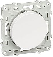 Переключатель с подсветкой без рамки Schneider Electric Odace 1-кл. проходной белый картинка